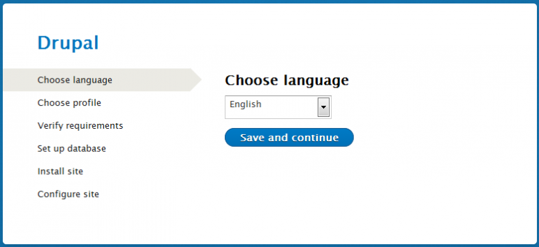 Choose language