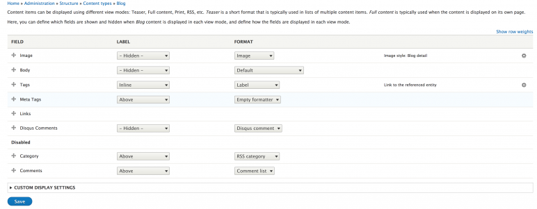 Configure field for AMP Configure field for AMP