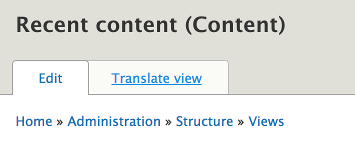 Drupal 8 views translate tab Drupal 8 views translate tab