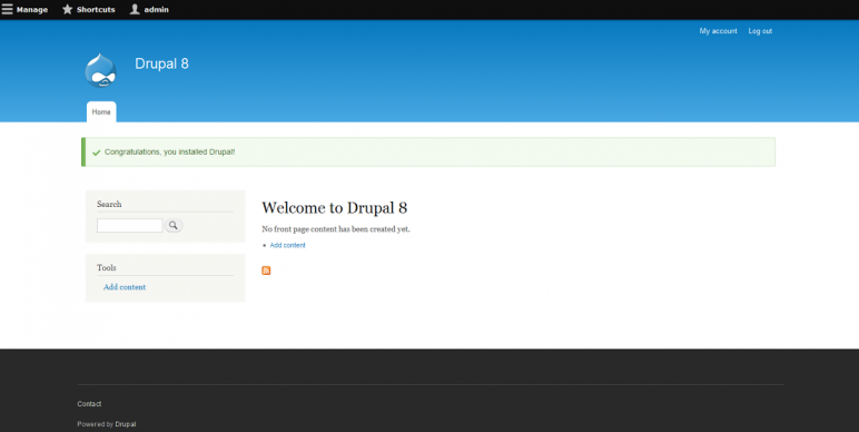 Drupal 8 welcome