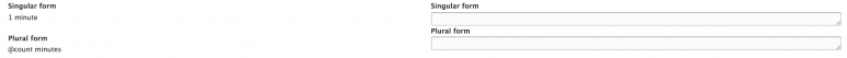 Drupal language singular plural form