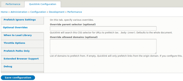 Quicklinks - Optimal Overrides Quicklinks - Optimal Overrides