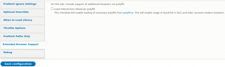 Quicklink - Extended Browser Support Quicklink - Extended Browser Support