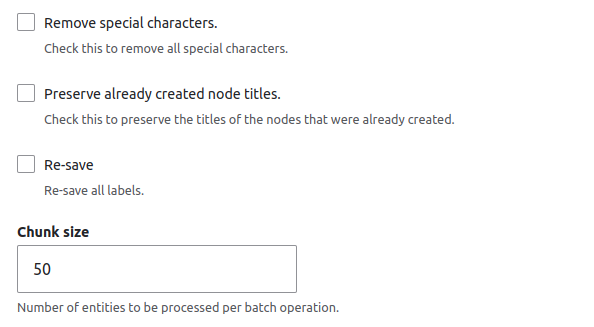Automatic Entity Label - More config Automatic Entity Label - More config